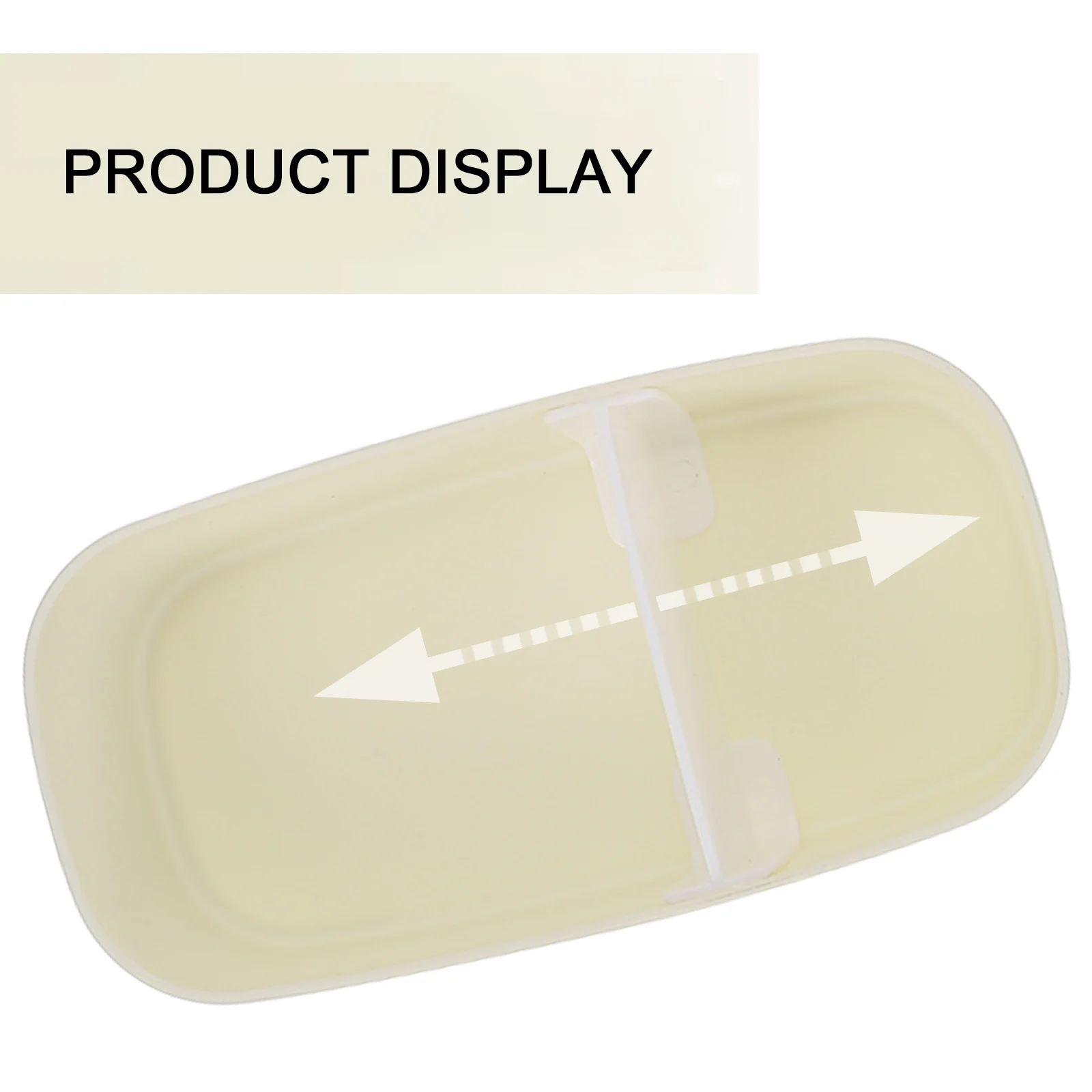 

Double Layer Crisper Lunchbox Insulated Portable Plastic Food Container Adjustable Partition Heat Resistant Odor