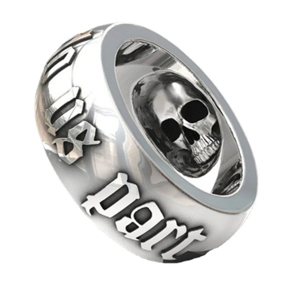 Personalized Minimalist Niche Creative Trend Death Skull Men\'s Fashion Retro Ring Hip-hop Punk Street Party Gift Accessories
