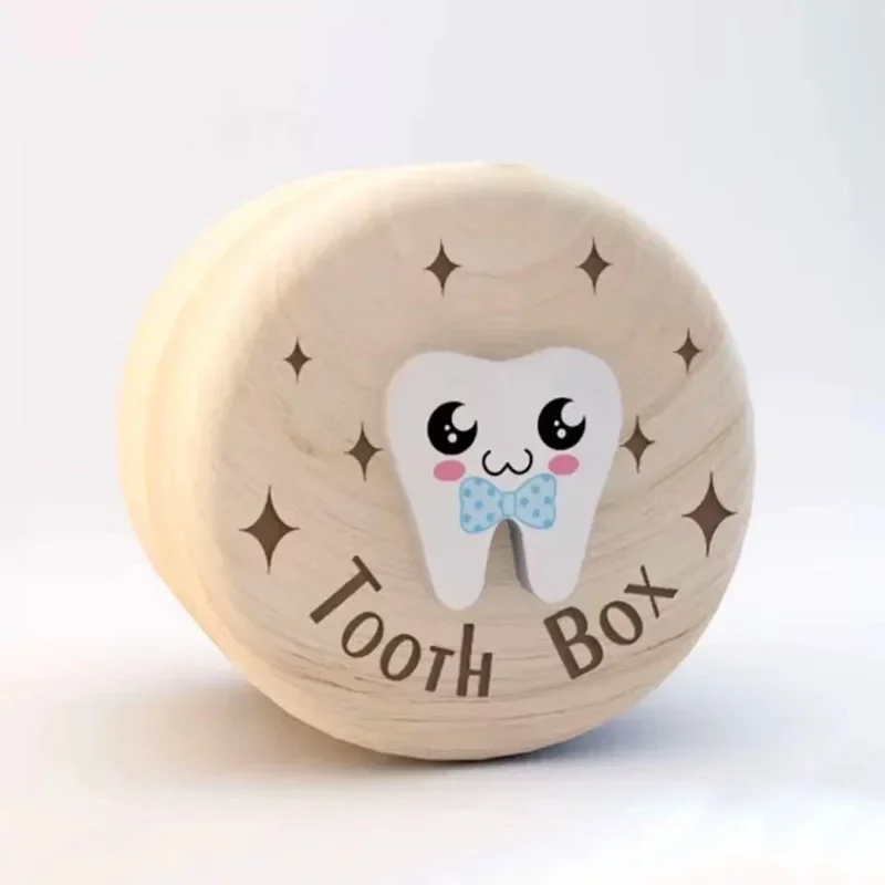 Wooden Milk Teeth Organizer Durable Collecting Teeth High Quality Baby Tooth Box Save Gifts Tooth Box Teeth Keepsake Boxes Baby