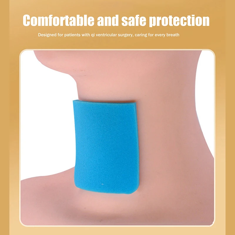1Pcs Tracheostomy Dust Proof Sticker Disposable Laryngeal Mask Patch Sponge Pad For Skin Care Postoperative Care Product