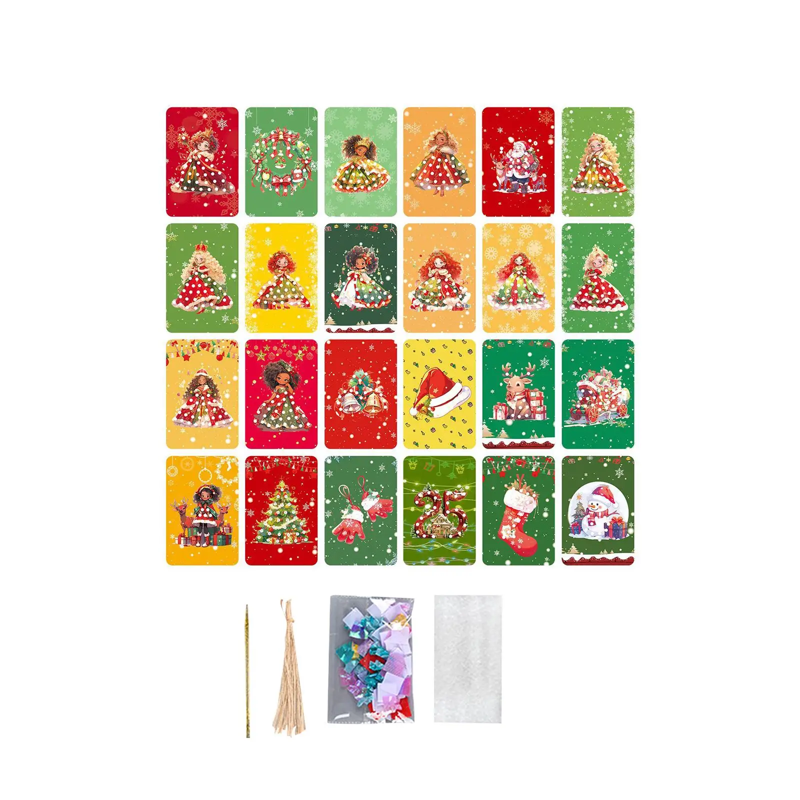 Pegatina de pintura DIY, juguetes artesanales con temática navideña, Kits de manualidades de papel DIY, Navidad