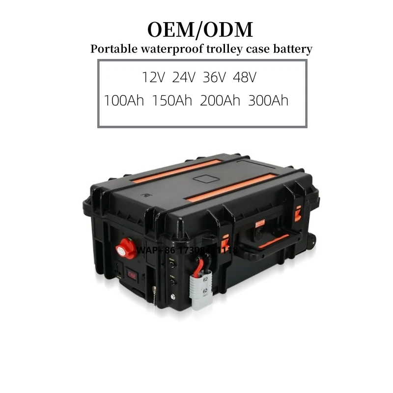 

Rechargeable Ups Backup Power 1kwh 3kwh Solar 12v 24v 48v Trolley case Portable Battery Bank Lifepo4 Lithium Ion Battery Pack