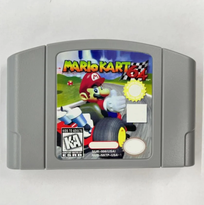 N64 USA NTSC Version 64 Bit Console Video Games Cartridge Super 64 Kart Party1 2 3 Paper Smash Mario. Series Collection Gifts Toys