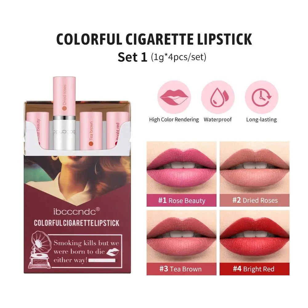 Matte Lipstick Waterproof Glossy Lana Del Rey Tube Lipstick 24 Hour Lasting Long Lasting Lipstick Women