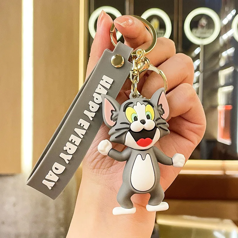 New Cat And Mouse Wholesale Men's And Women's Bag Pendant Creative Cartoon Keychain Cute Doll Couple Pendant