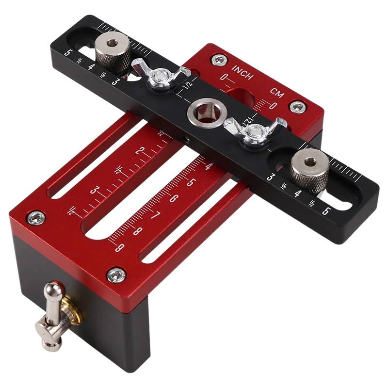 A60Z Top Aluminum Alloy Cabinet Door Positioner Heavy-Duty Tool For Easy Installation Precision Measurement Punching Tool