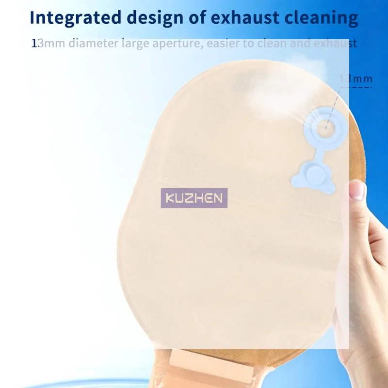 /Kuz/1Pcs 60mm Hole High Absorbency Odor Proof Ostomy Bags Drainable Colostomy Bag For After Surgery Care