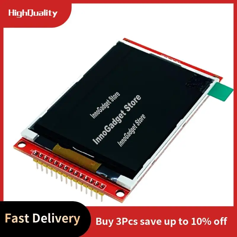 Envio Gratis SPI Module 14 Pin 3.2 بوصة 18P ILI9341 TFT LCD شاشة ملونة 4 سلك منفذ تسلسلي 320X240 محول-A19R