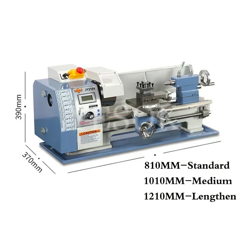 Maquinaria multifunción, torno de procesamiento de metales, torno de carpintería pequeño para el hogar de alta precisión, fresadora de perforación/JY210V-800