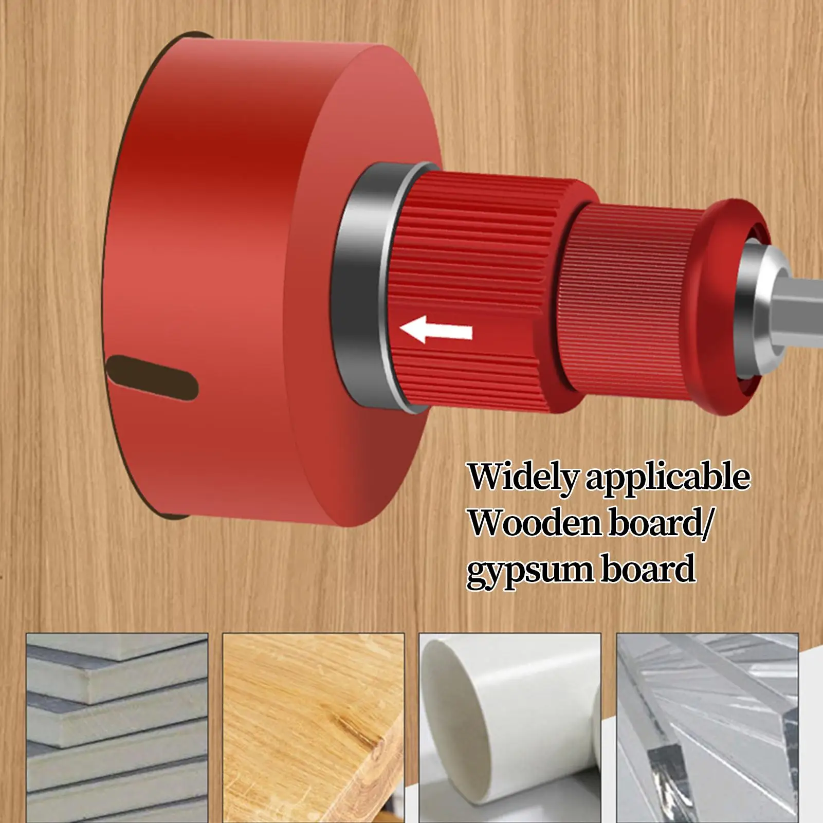 Coring Hole Drill Rod Hex Shank Drill Bit Wood Hole Cutter Quick Cores Opener Power Tool Accessories For Gypsum Boards