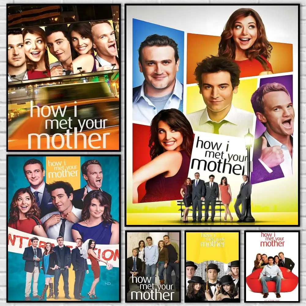 1pc How I Met Your Mother Classic Movie Poster Durable HD PVC Wall Art - Waterproof Dustproof Easy Install For Home Cafe