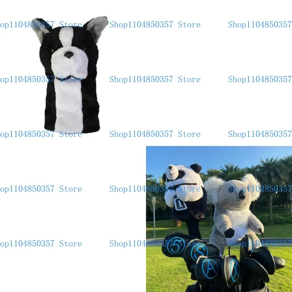 

5asd Golf Club Cover Funny Plush Golf Club Headcover Animal Shaped Golf Club Head Covers Golf Gifts for Men Women Golf Driver