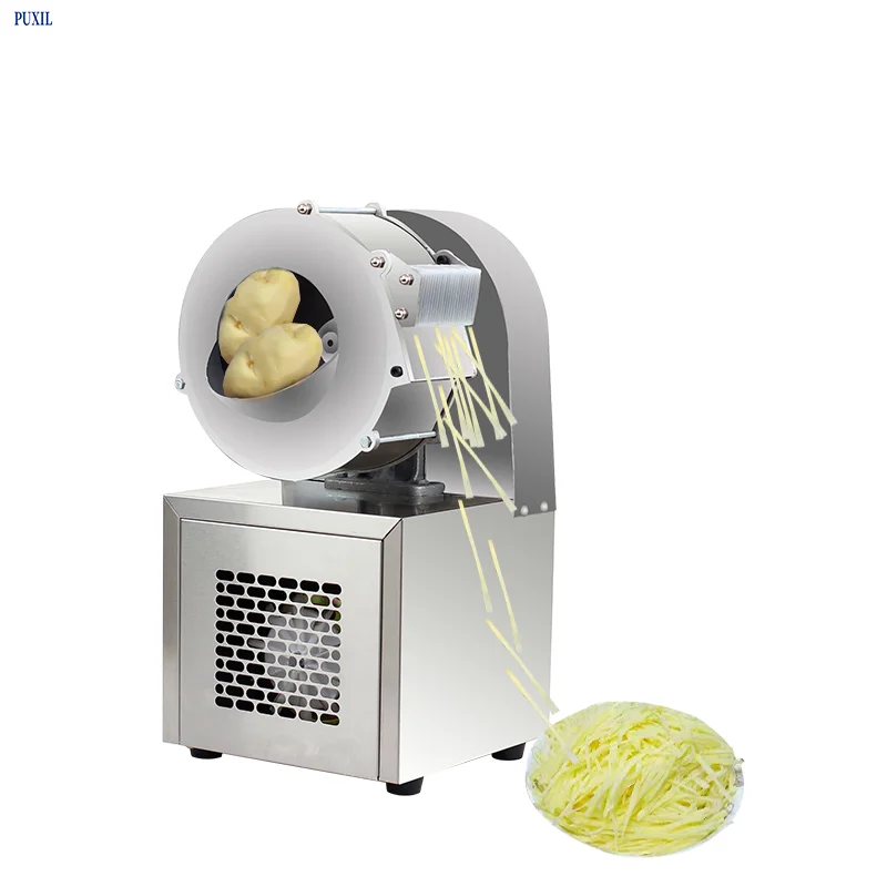 

110V Multi-function Electric Potato Shredder Multifunctional Automatic Vegetable Cutting Machine Commercial Carrot Ginger Slicer