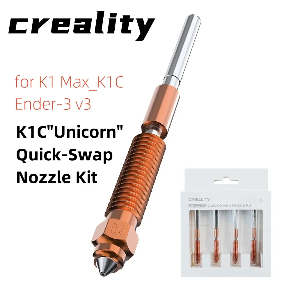 Creality new K1C Quick-Swap Nozzle Kit Swift Installation High-Flow Printing Upgraded Material Multiple Aperture Option