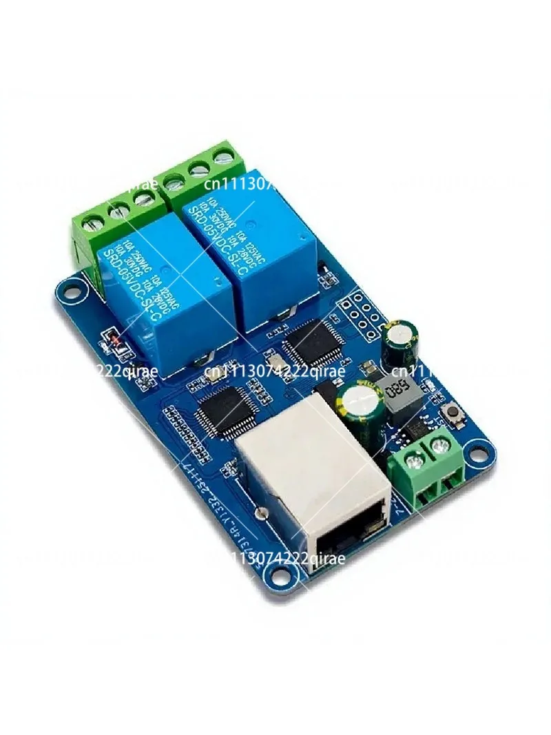 2-Channel Ethernet Relay Module Modbus RTU TCP/IP LAN Network Control Board