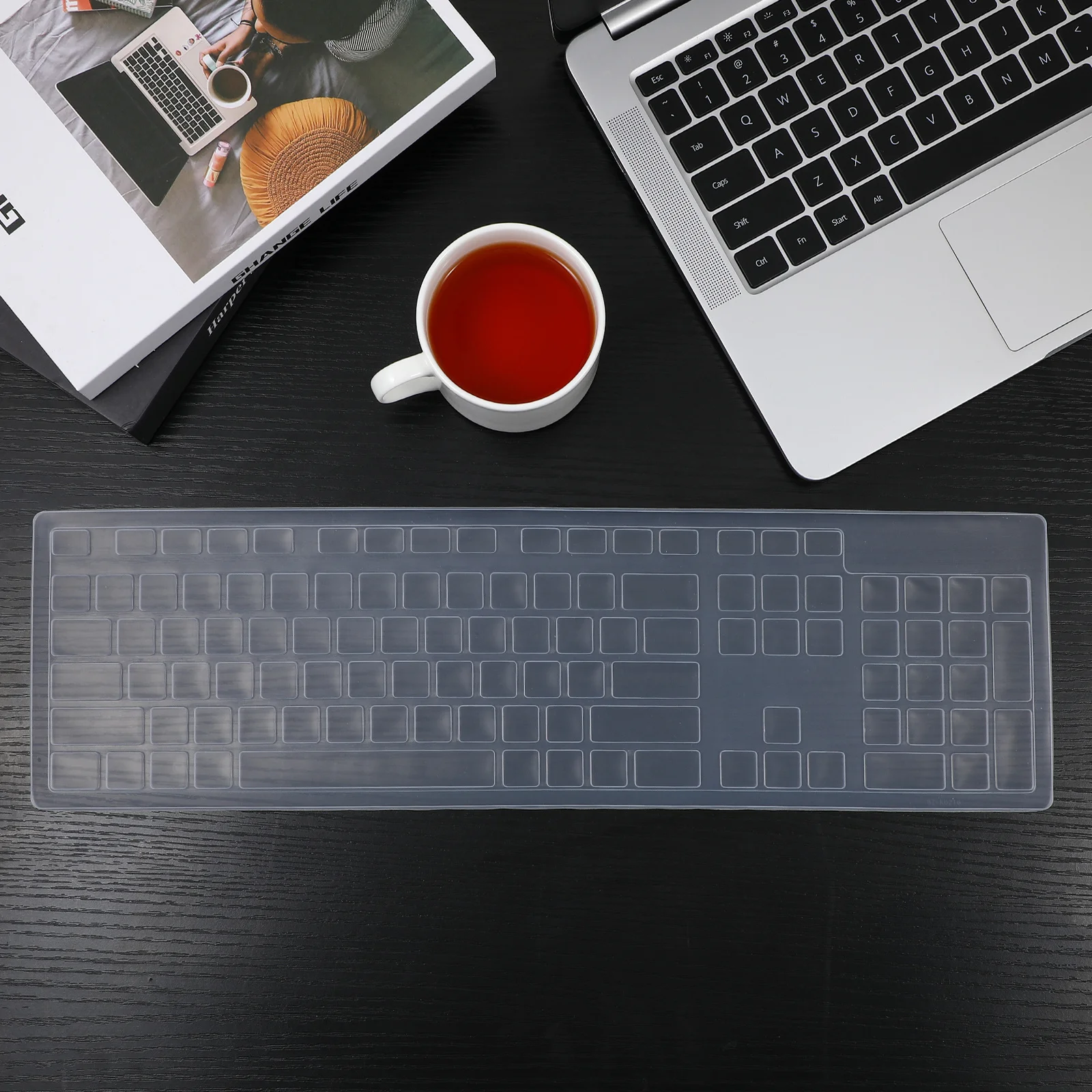 

Keyboard Protector Film For Silicone Ultra Thin Waterproof Dust Proof Washable Reusable Clear Laptop Keyboard Cover