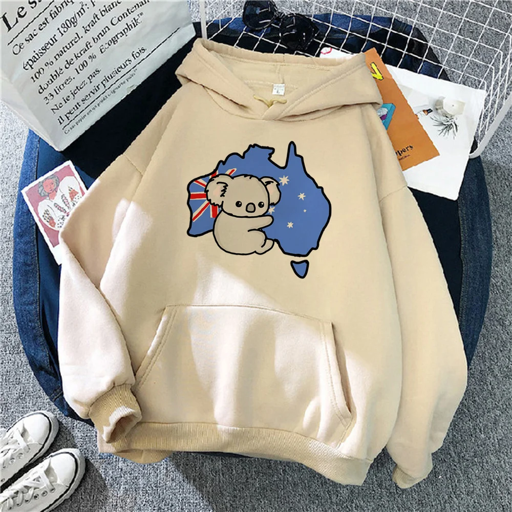 

Australia hoodies women graphic Winter Korean style Pullover female Korean style clothes