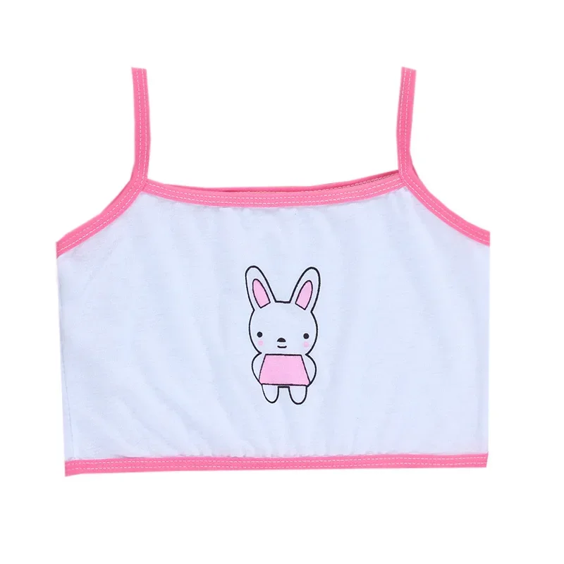 10Pc/Lot Kids Underwear Cotton Girls Tank Top Candy Color Undershirt Girls Singlet Baby Camisole 8-14Y