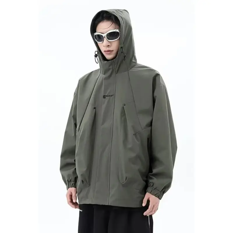 

Новая весенняя мужская куртка-бомбер в американском ретро-стиле, свободного кроя, из водонепроницаемой ткани Оксфорд, для активного отдыха и работы