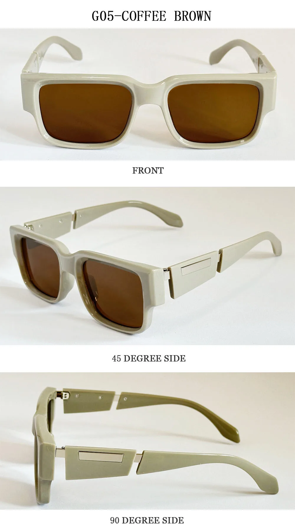 Neue Quadrat Sonnenbrille Männer Luxus Sonnenbrille Frauen Vintage-Mode Gläser Sommer Urlaub Gafas De Sol Hombre Lunette Soleil Femme – Detail 18