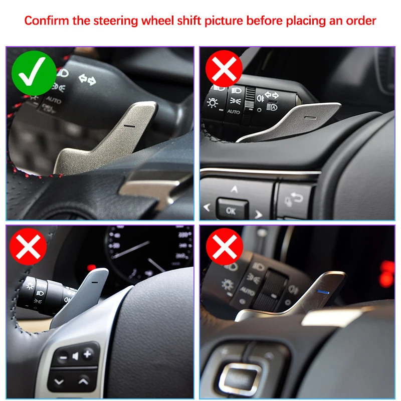 Alloy Shifter Paddle For Lexus NX RC F SPORT Fsport IS IS200t IS250 IS300 IS350 IS300h Car Steering Wheel Extensio Shift Paddle