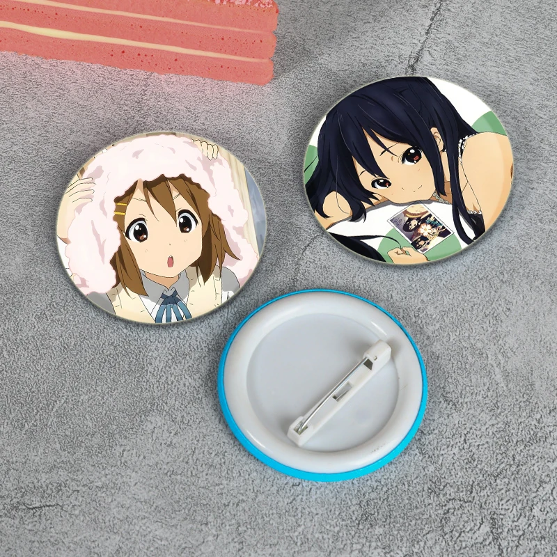 Hirasawa Yui,Kotobuki Tsumugi,Akiyama Mio,Tainaka Ritsu Anime Badge Cartoon Cosplay Exquisite Cute Brooch Pins for Backpack Gift