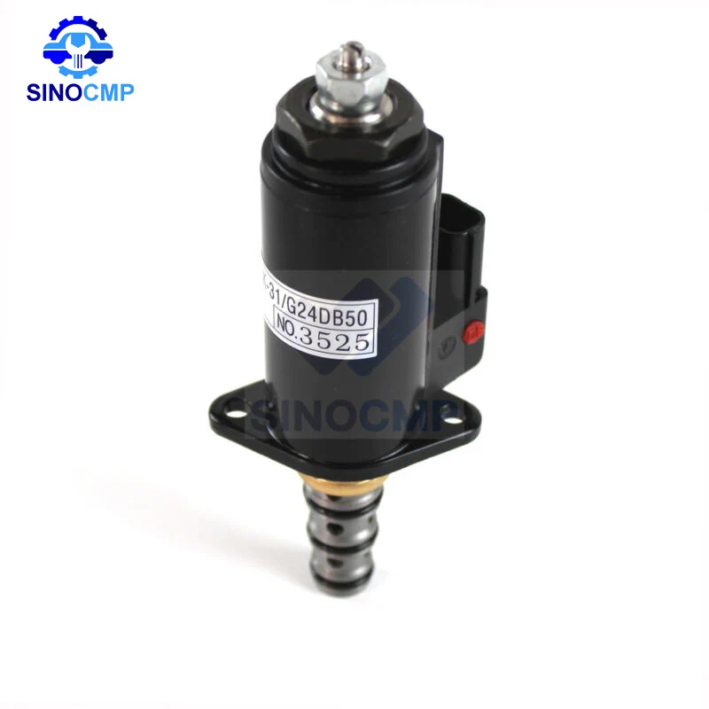 Solenoid Valve YV55M01001P1 YV55M01001P2 KWE5K-31 G24DB50 For Kobelco SK120 SK135 SK200 SK210 SK250 SK300