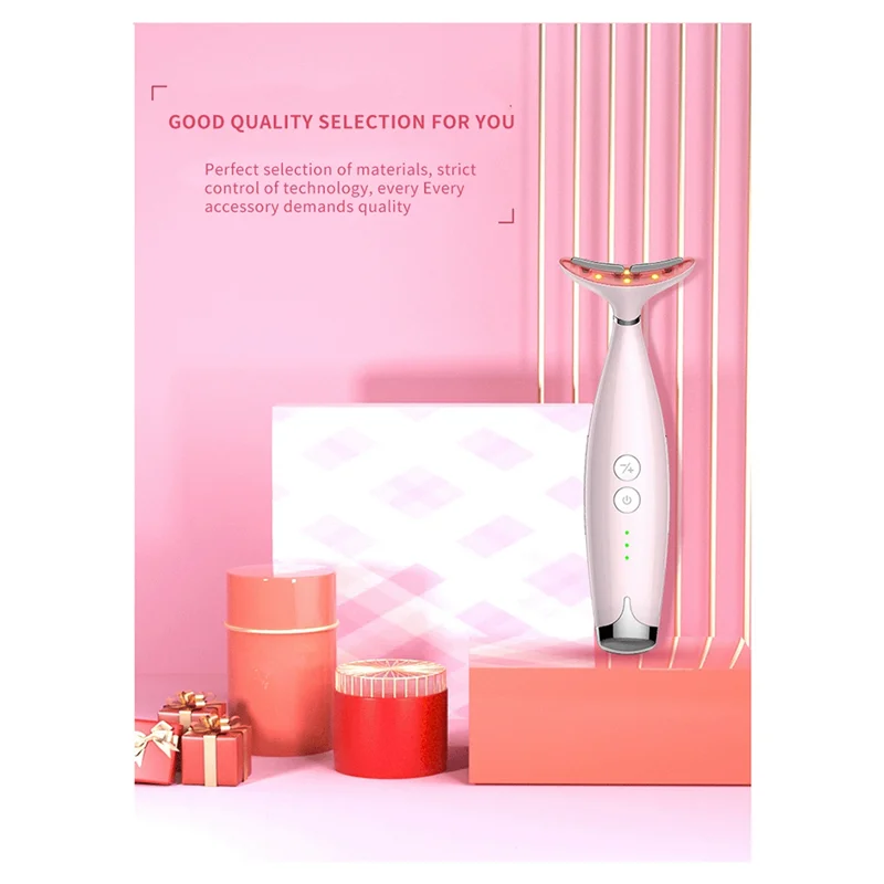 B25B RF Neck Face Beauty Device EMS Lifting Neck Wrinkles Remover LED Photon Therapy Skin Tighten Anti Wrinkle Skin Device