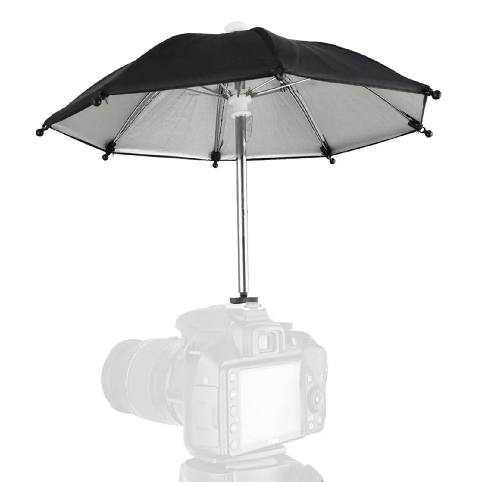 Waterproof DSLR Camera Phone Umbrella Sunshade With Hot Shoe Ball Head For Rainy Day Shooting for Canon Nikon Olympus