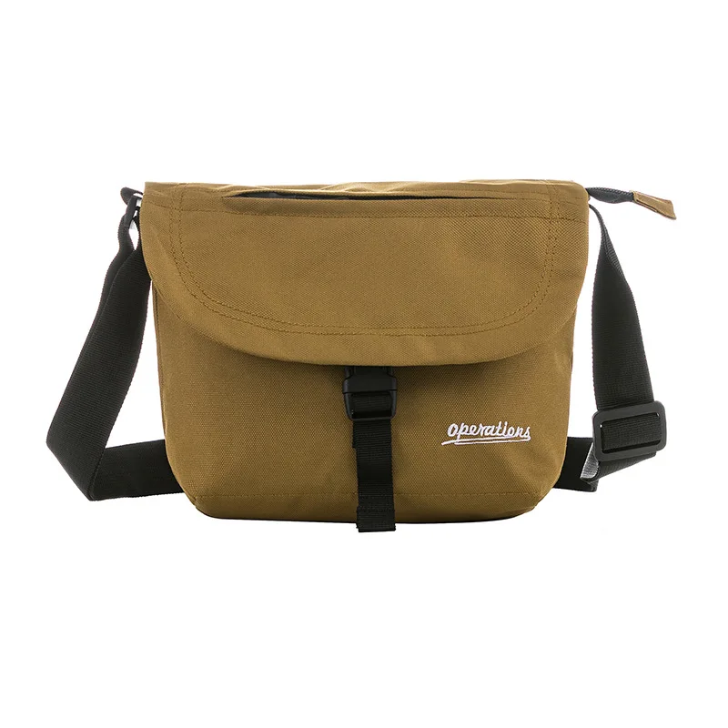 Japanese Zipper Waterproof Nylon Men‘s Bag Shoulder Square Man Bag Causal Urban Travel Sports Crossbody Men Messenger Bag Bags