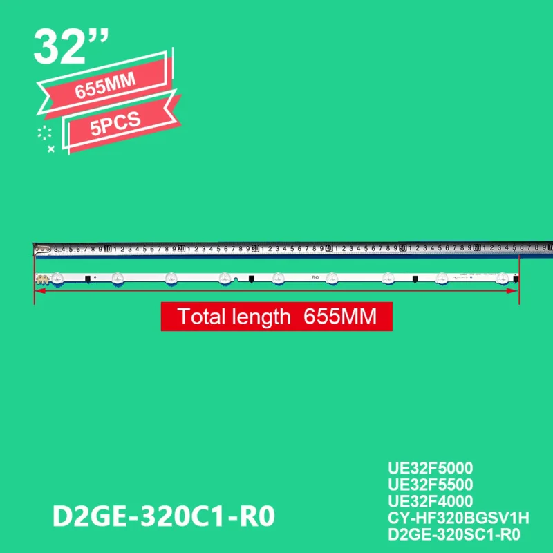 655mm LED strip D2GE-320SC1-R0 BN96-28489A for Samsung Sharp 32 ''TV D2GE-320C1-R0 UE32F5000 ue32f5500 ue32f4000 CY-HF320BGSV1H