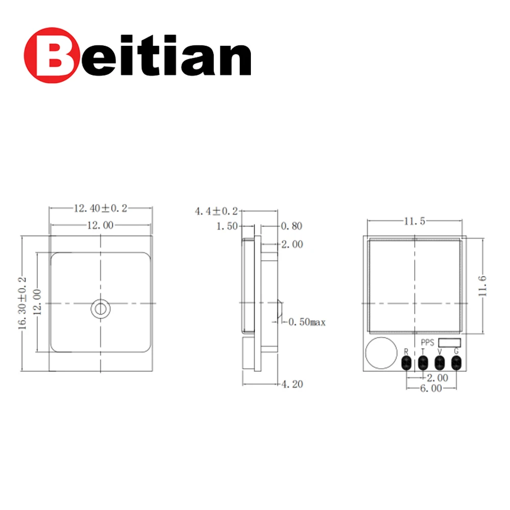 Beitian BE-122 BE-182 BE252Q UBX-M10050 Wearable Flight Controller FPV RC Drone UAV PX4 PIX32 GNSS GPS antenna Receiver Module