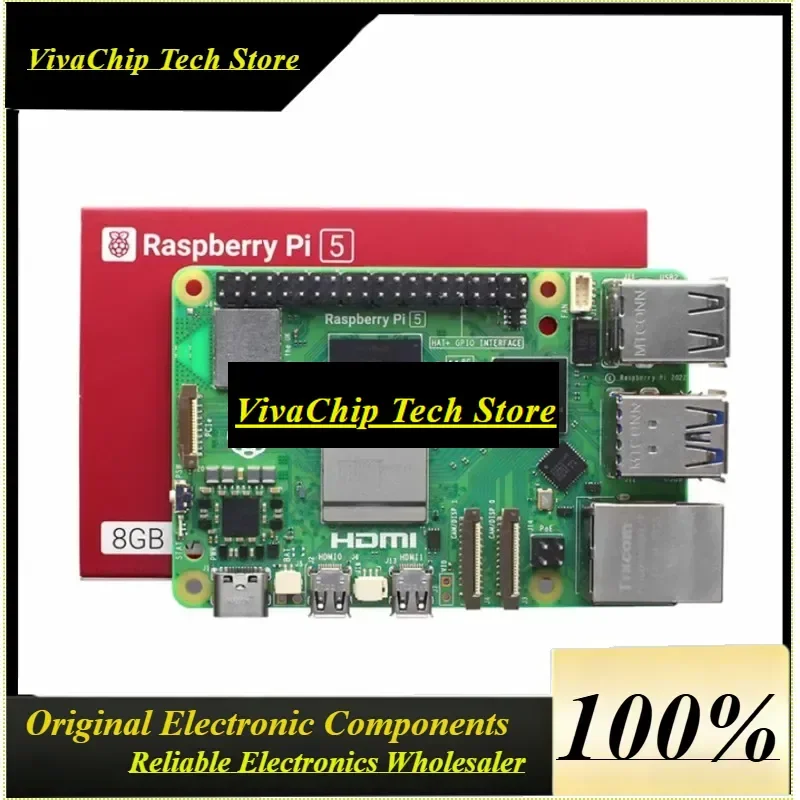 VoFSRaspberry Pi 5 2GB 4GB 8GB Development Board Computer AI Artificial Intelligence Module Python Programming Linux Kit