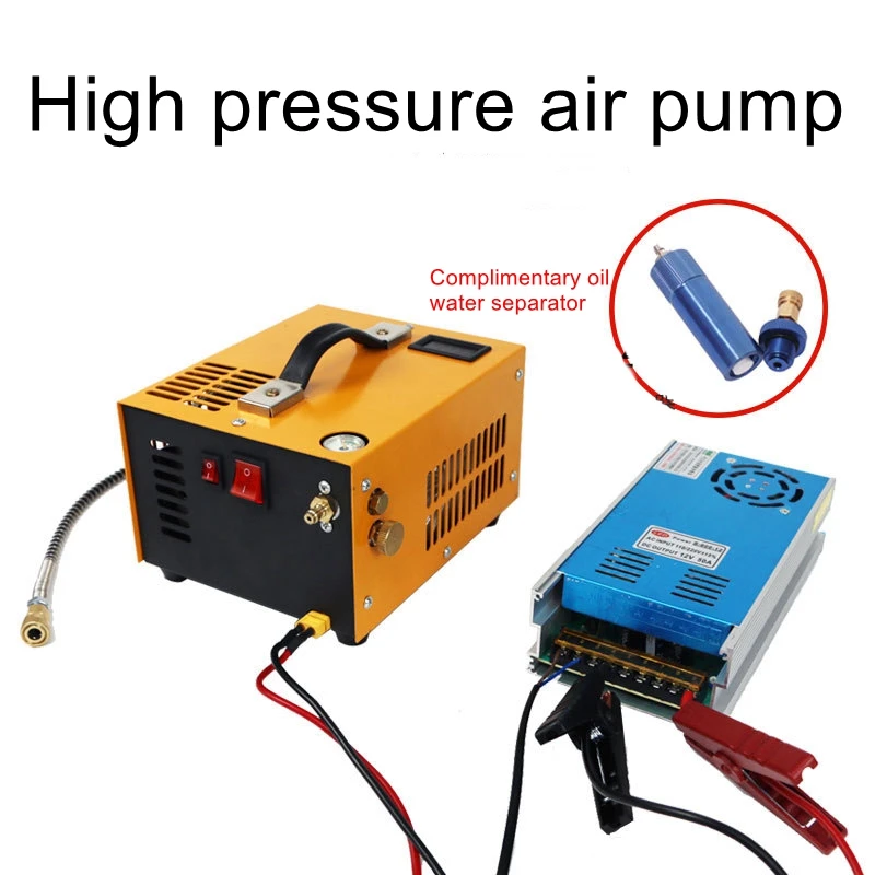 

High-pressure air pump 12V car 30mpa electric high-pressure air pump air pump 40mpa air compressed air pump with power supply