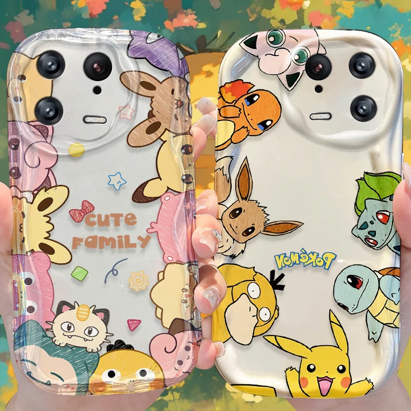 

Pikachu Psyduck Case for Xiaomi Mi 15 14 Ultra 14T 13 Lite 12 Pro 12S 12X 11i 5G POCO X7 X6 X5 X4 GT X3 NFC F6 F5 M6 Plus Cover