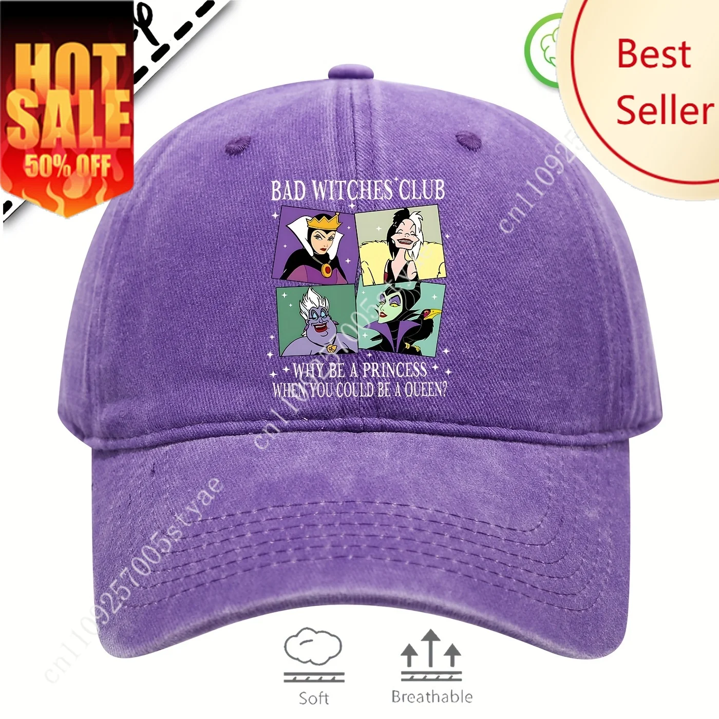 

Evil Queen Hats Disney Cartoon Man Woman Baseball Cap Decorations Party Holiday Gifts Caps Fashion Sunhat