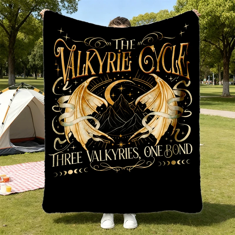 Valkyrie Cycle Cozy Blanket, Nesta Archeron SJM Bookish Warm Blanket, Three Valkyries Graphic Soft