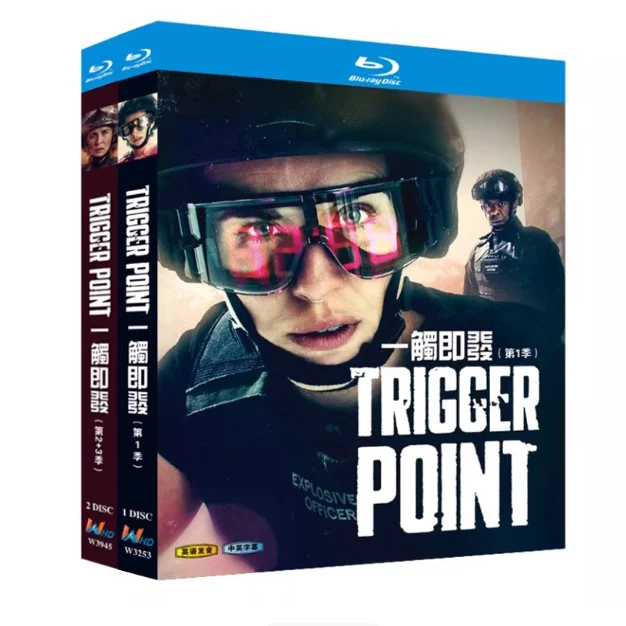 

Blu-ray BD High-Definition Британский телесериал Trigger Point, сезоны 1–3, 3-дисковый комплект