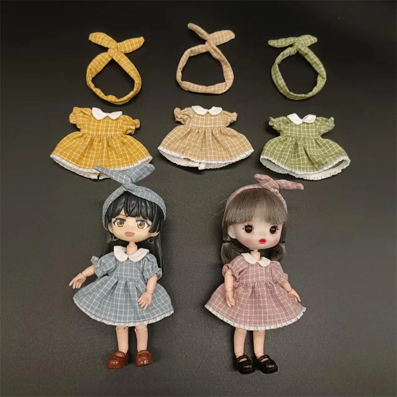 HOUZIWA NEW OB11 Doll Clothes Dress Set GSC 1/12 BJD Doll Suit