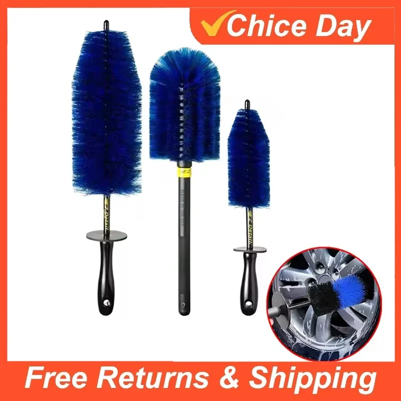 Car Care Soft Bristle Car Wheel Rim Tire Cleaning Brush Cleaner Non Scratch Car Detailing Washing Tool Amagi