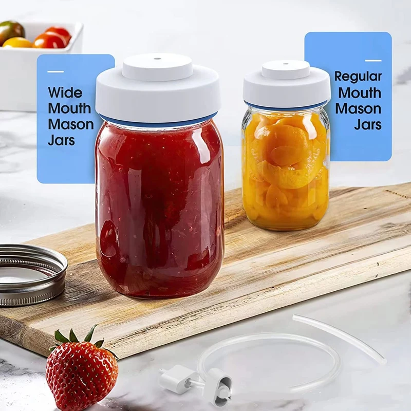 Электрический вакуумный упаковщик USB, 11 шт., устойчивый к загрязнениям, консервированный упаковщик с широким горлышком, USB электрический вакуумный упаковщик