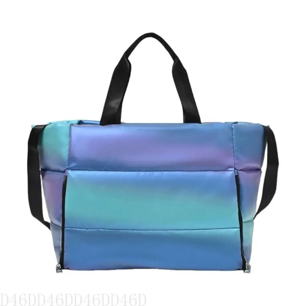 Large Capacity Women Gym Sports Bag LightWeight Soft Shoulder Yoga Mat Bag Foldable Dry Wet Separation