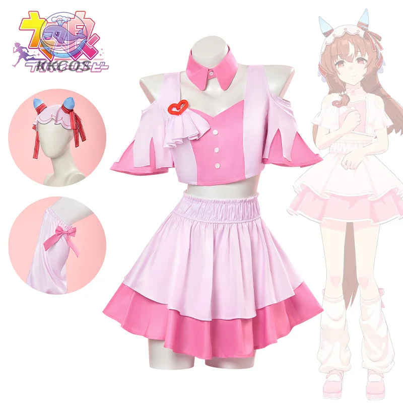 زي تنكري للذكرى الـ 4.5 من Pretty Derby - فستان المسرح العالمي للنساء لعبة الرسوم المتحركة لحفلات الهالوين KKCos