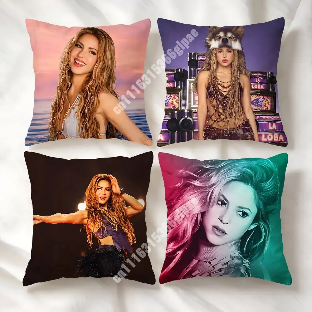 She Wolf S-Shakira Women No Longer Cry Printed Pillow Cover Sofa Couch Cozy Holiday Party Furnishing Household Gift