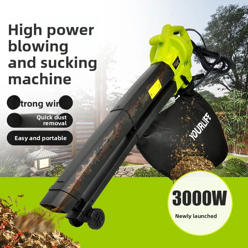 

High-Power Electric Leaf Blower Vacuum Cleaner Industrial Grade Plastic Garden Leaf Sweeper and Suction Blower