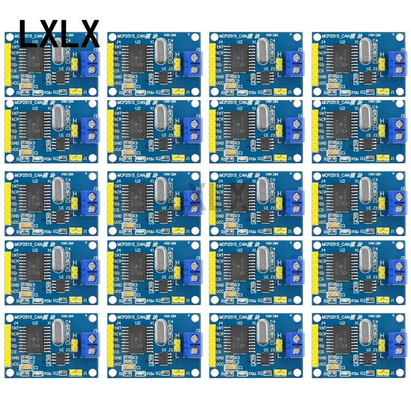 10-100 pz MCP2515 CAN Bus modulo TJA1050 ricevitore SPI per 51 MCU ARM controller