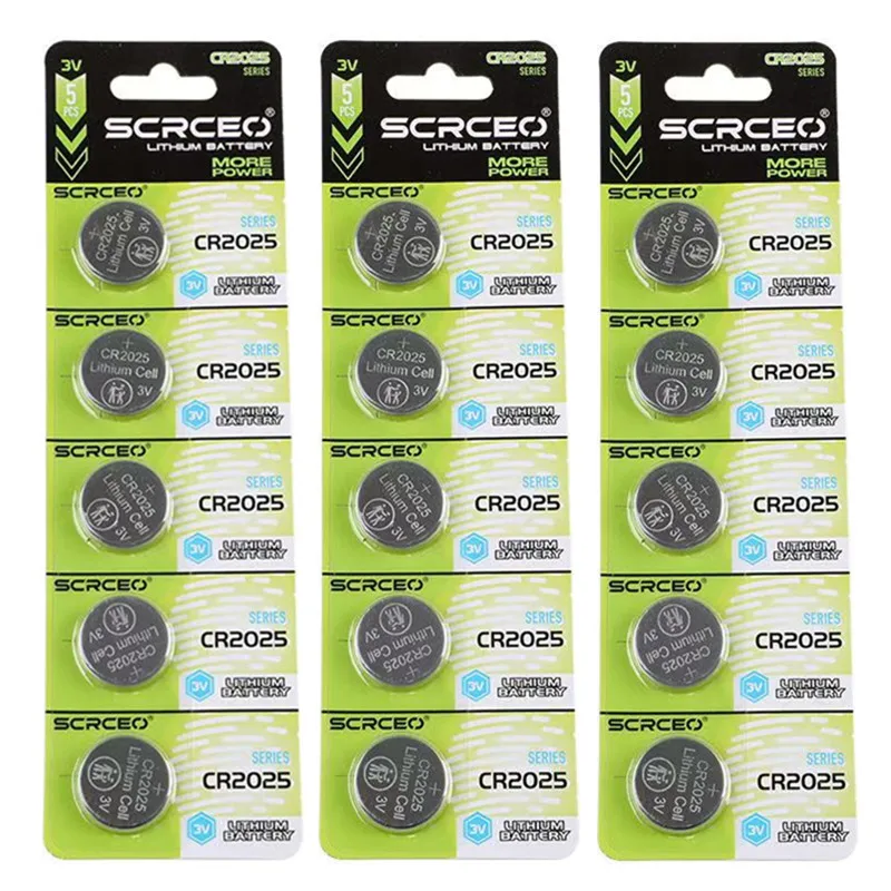 2-60PCS 3V CR2025 CR 2025 Lithium Button Battery DL2025 BR2025 5003LC LM2025 Coin Cell Watch Batteries For Toys Clock Computer