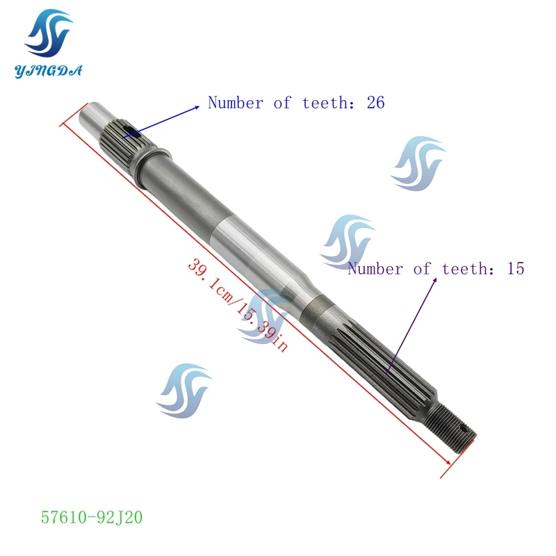 

New PROPELLER SHAFT 57610-92J20 for SUZUKI Outboard Engine 4-stroke DF100/115/140HP Boat accessories