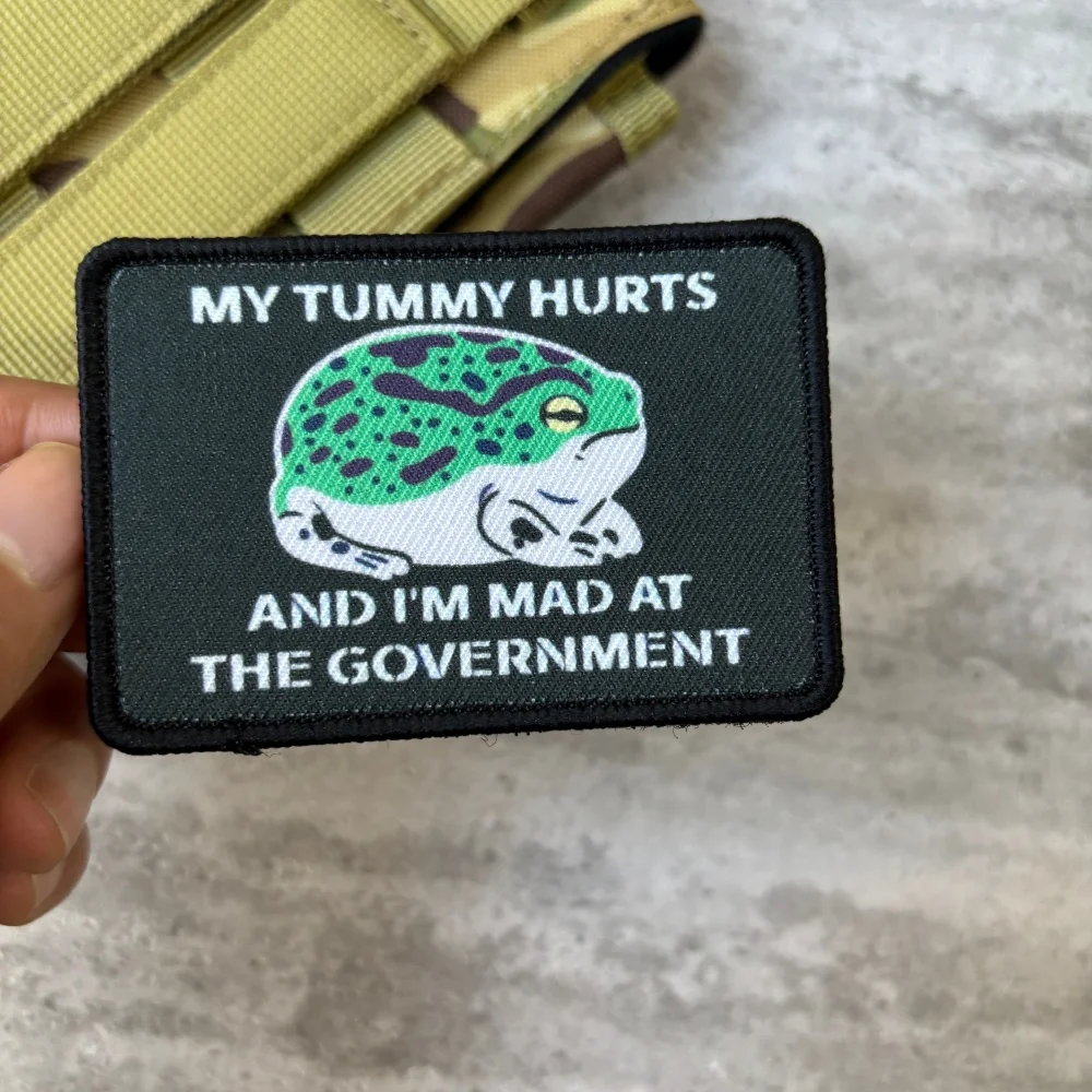 Parche táctico rana meme para mochila, chaleco o gorra