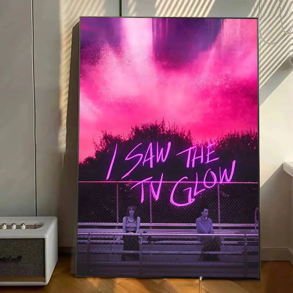 رأيت التلفزيون توهج الساخن الرعب الإثارة الفيلم المشارك معرض يطبع ذاتية اللصق ديكور المنزل الديكور صور مطبوعة للحوائط غرفة المعيشة